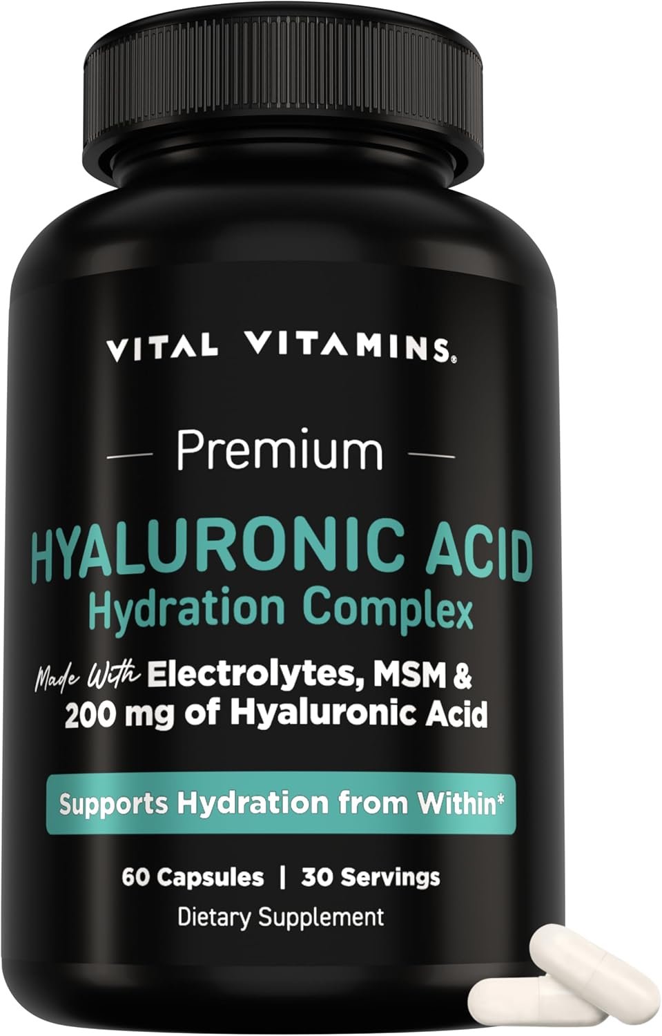 Vital Vitamins Hyaluronic Acid Hydration Complex with MSM & Electrolytes