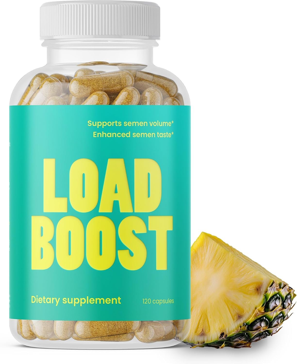 Load Boost® Semen Volume Booster for Men – Daily Men’s Semen Health & Fertility Supplement – Lecithin, Pygeum, L-Citrulline, Zinc, Copper & Bromelain – 120 Capsules (1 Month Supply)