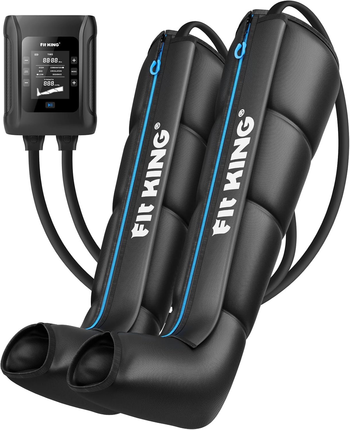 FIT KING Air Compression Leg Massager Recovery System Cordless M