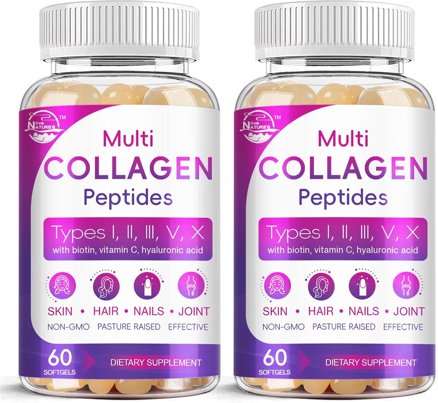 Nature’s live Multi Collagen Peptides Softgel
