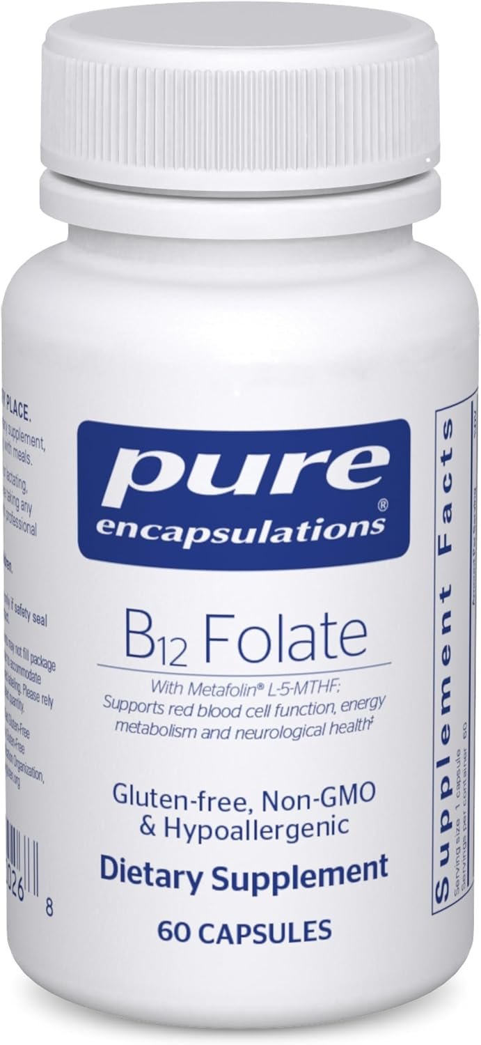 Pure Encapsulations B12 Folate, 60 Capsules