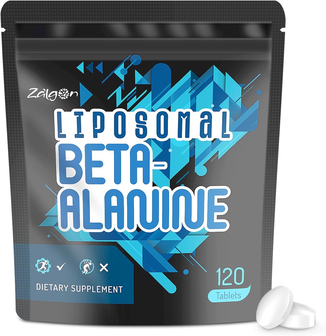 Liposomal Beta Alanine Capsules 2000mg, Non Stim Pre Workout Beta-Alanine Supplement for Men & Women, Support Power Output & Endurance, Delay Muscle Fatigue – 120 Tablets, Caffeine Free