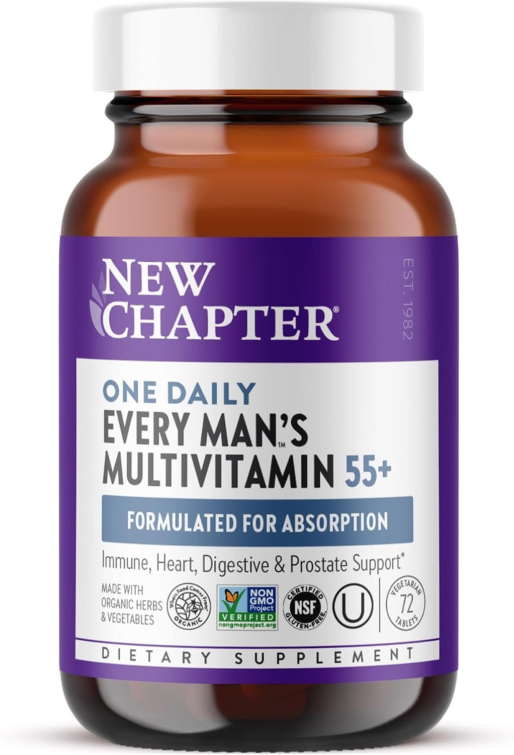 New Chapter Every Man’s One Daily 55+ Multivitamin, 72 Tablets