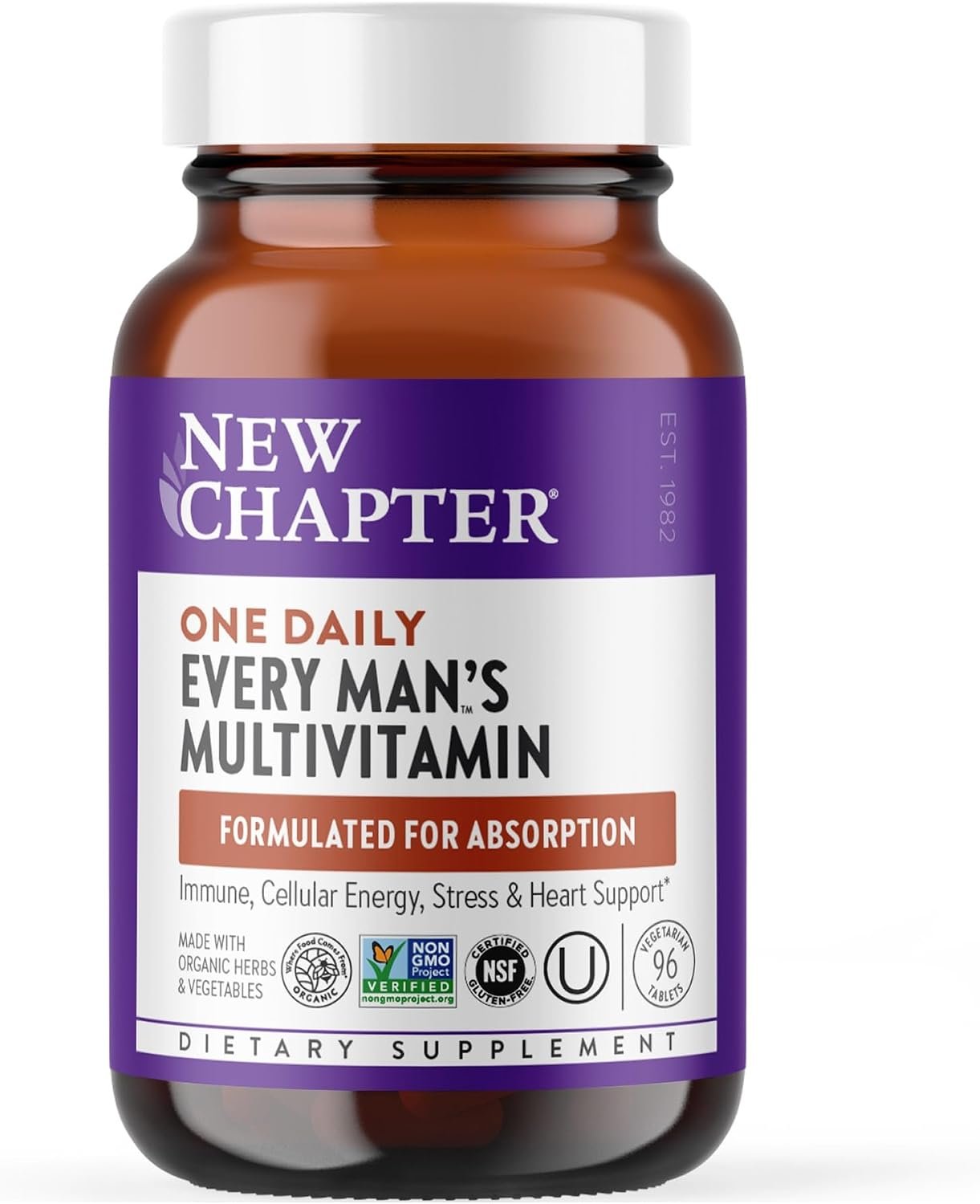 New Chapter Every Man’s One Daily Multivitamin, 96 Tablets