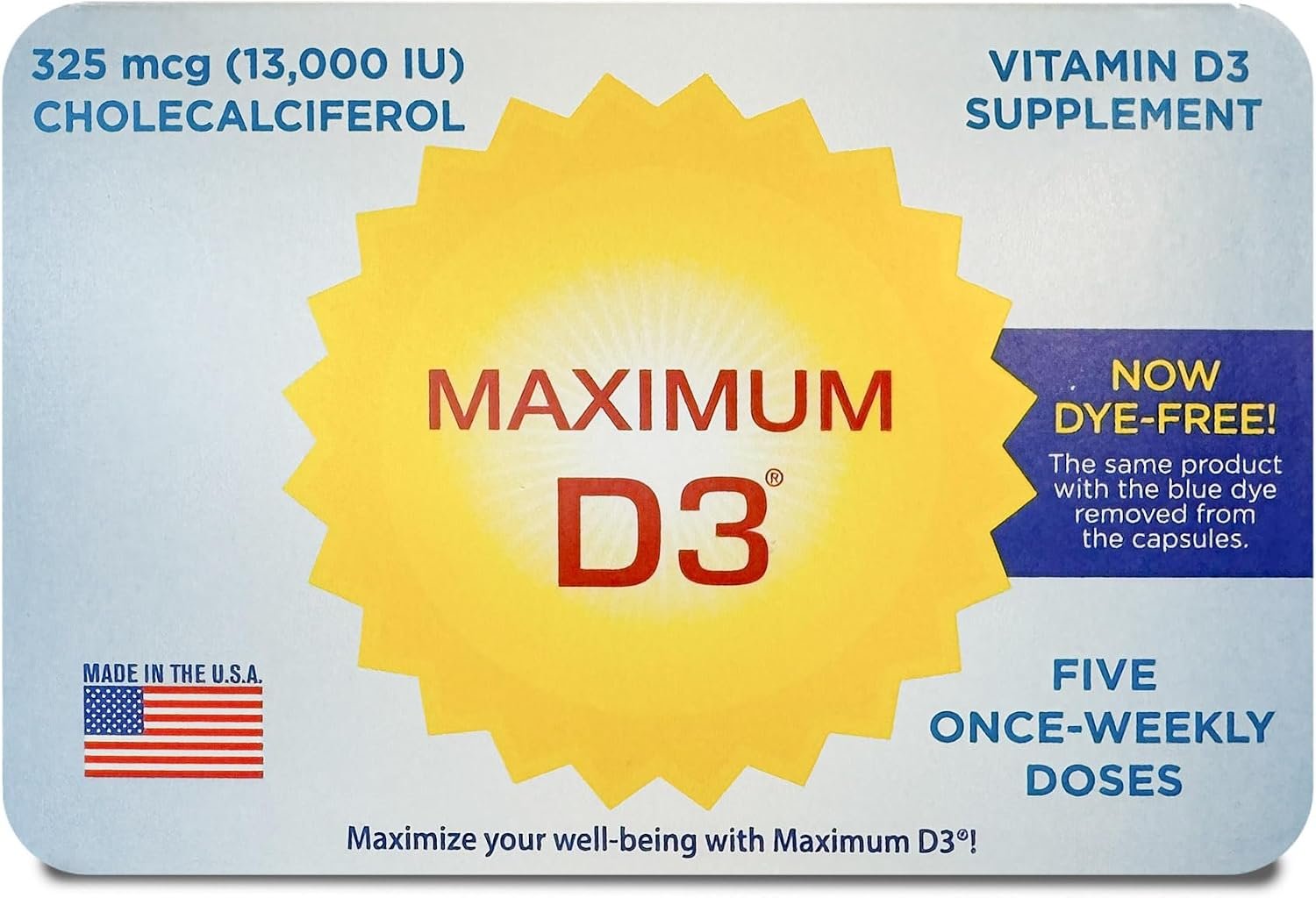 13,000 IU, 5 Capsules Total (5-Week Supply)