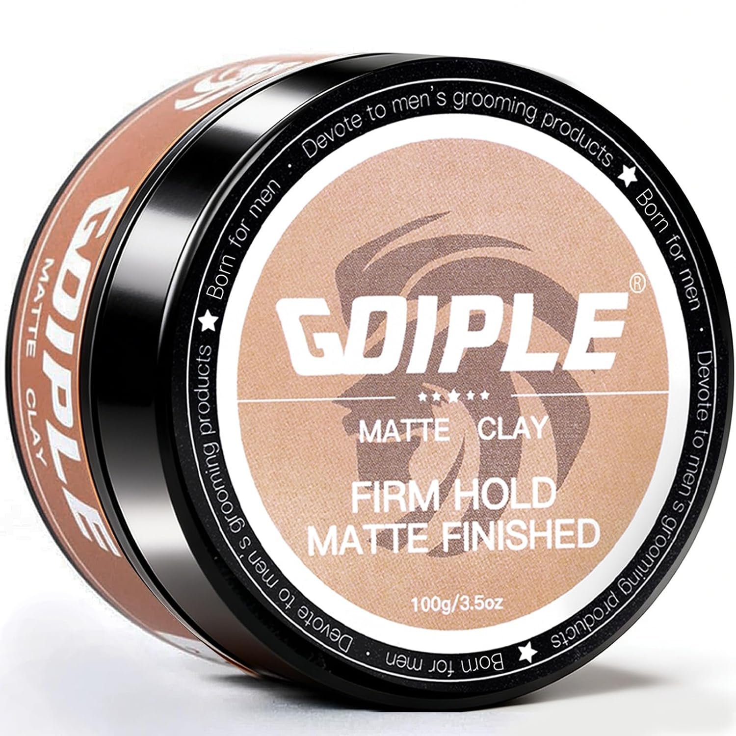 Hair Styling Clay, Matte Finish Hair Paste for Men, Water Based Matte Texture, Clay Pomade Ideal for All Men’s Hair Types 100g (3.5oz)