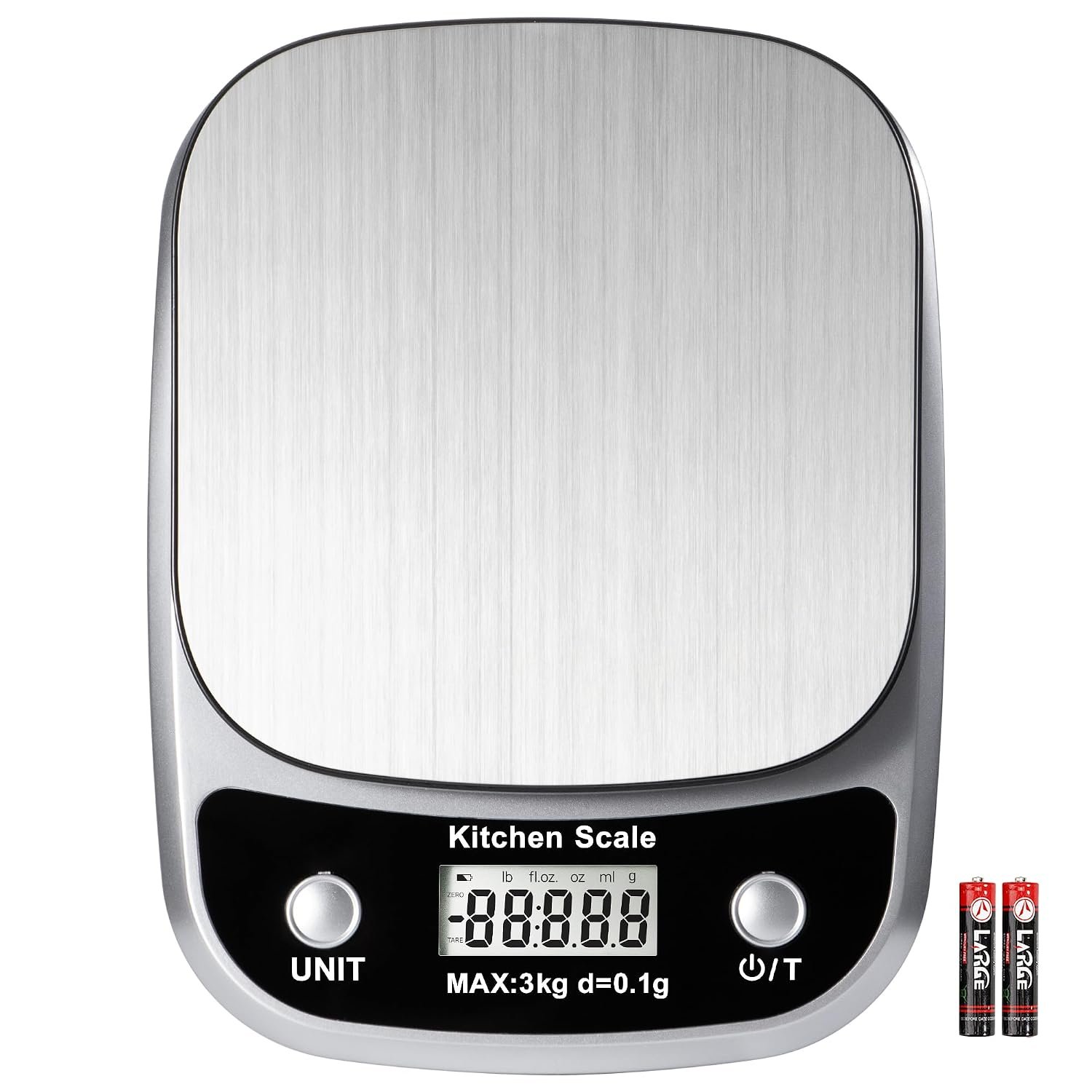 GRAM PRES Food Kitchen Scale Digital Weight Grams and Oz 3kg/0.1g