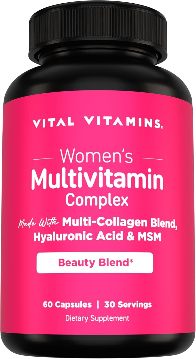 Vital Vitamins Women’s Multivitamin Complex with Collagen & Hyaluronic Acid
