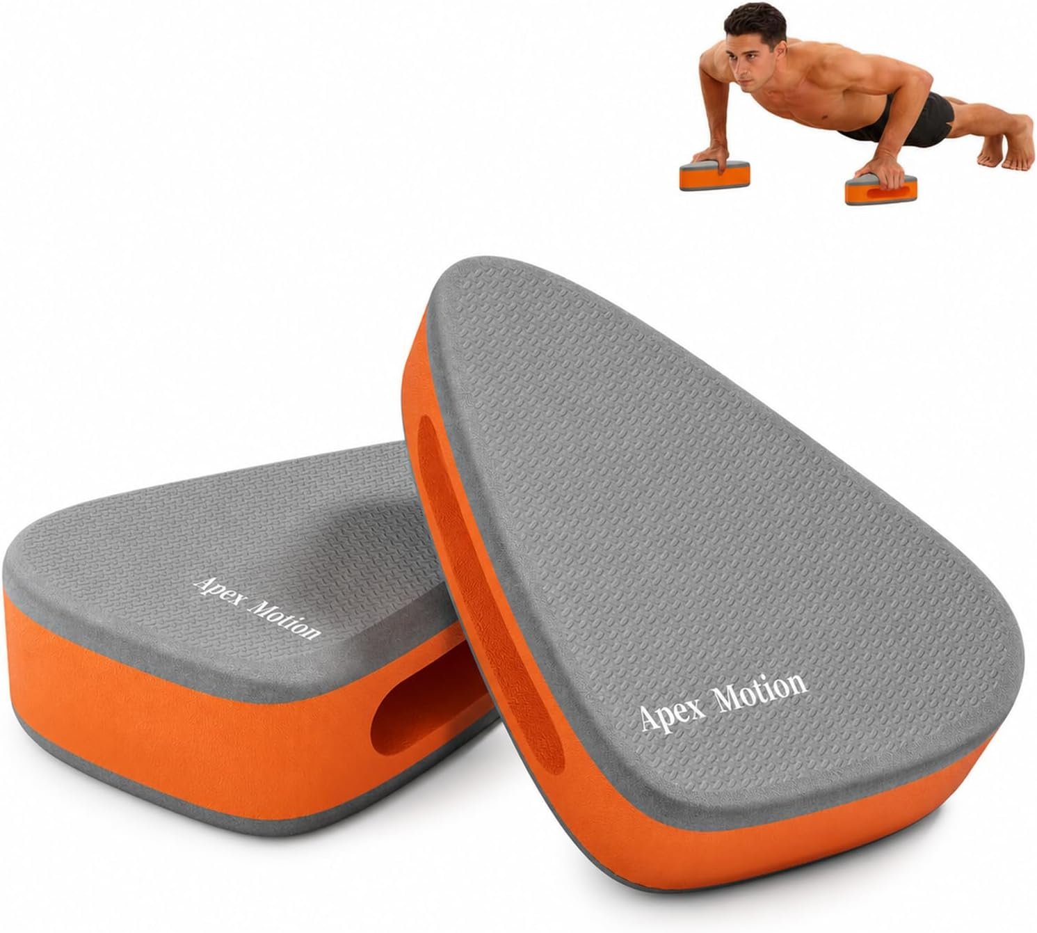 Push Up Handles for Floor, High-Density EVA Full-Palm Pads, Pair