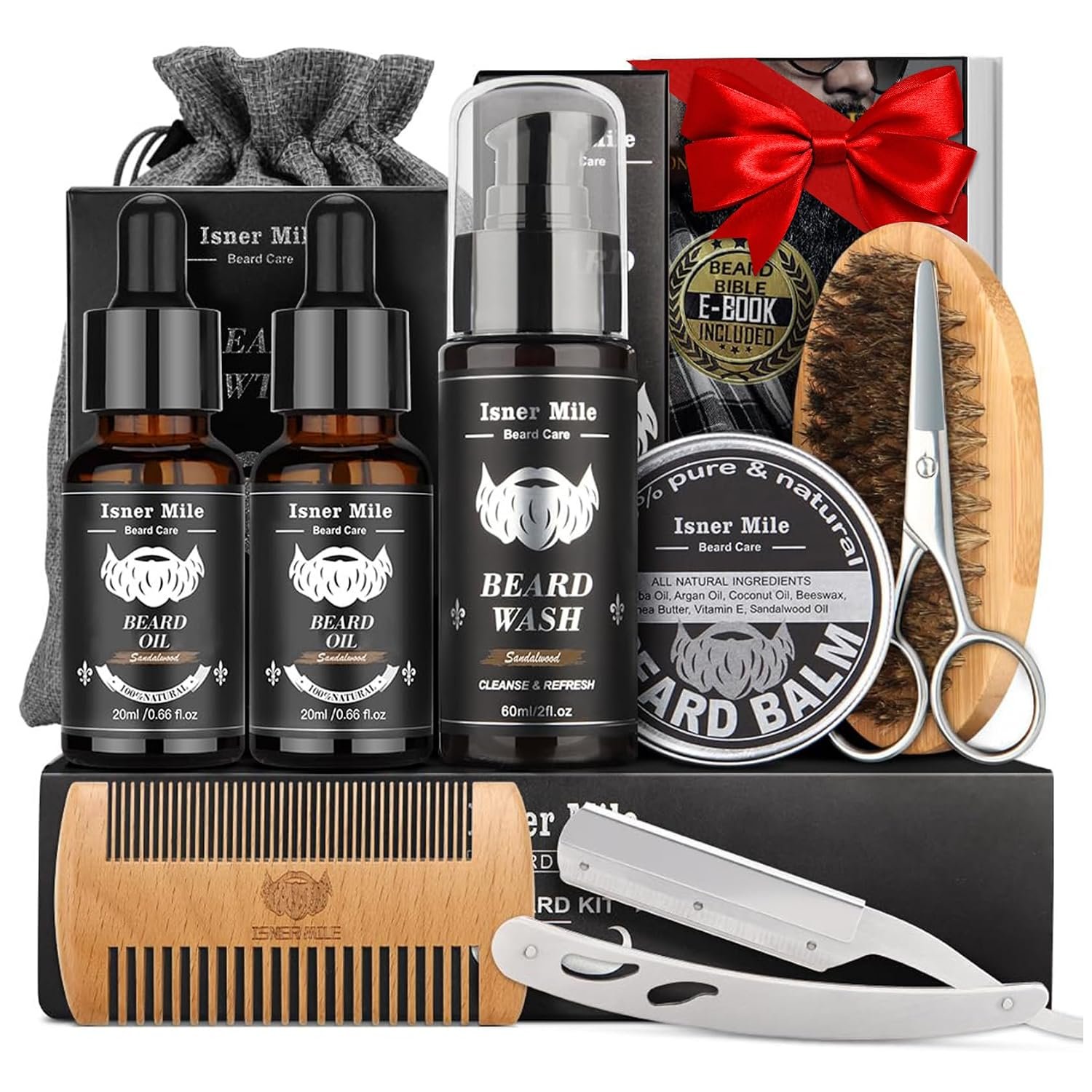 Beard Kit Birthday Gifts for Men Grooming & Care Christmas Stocking Stuffer