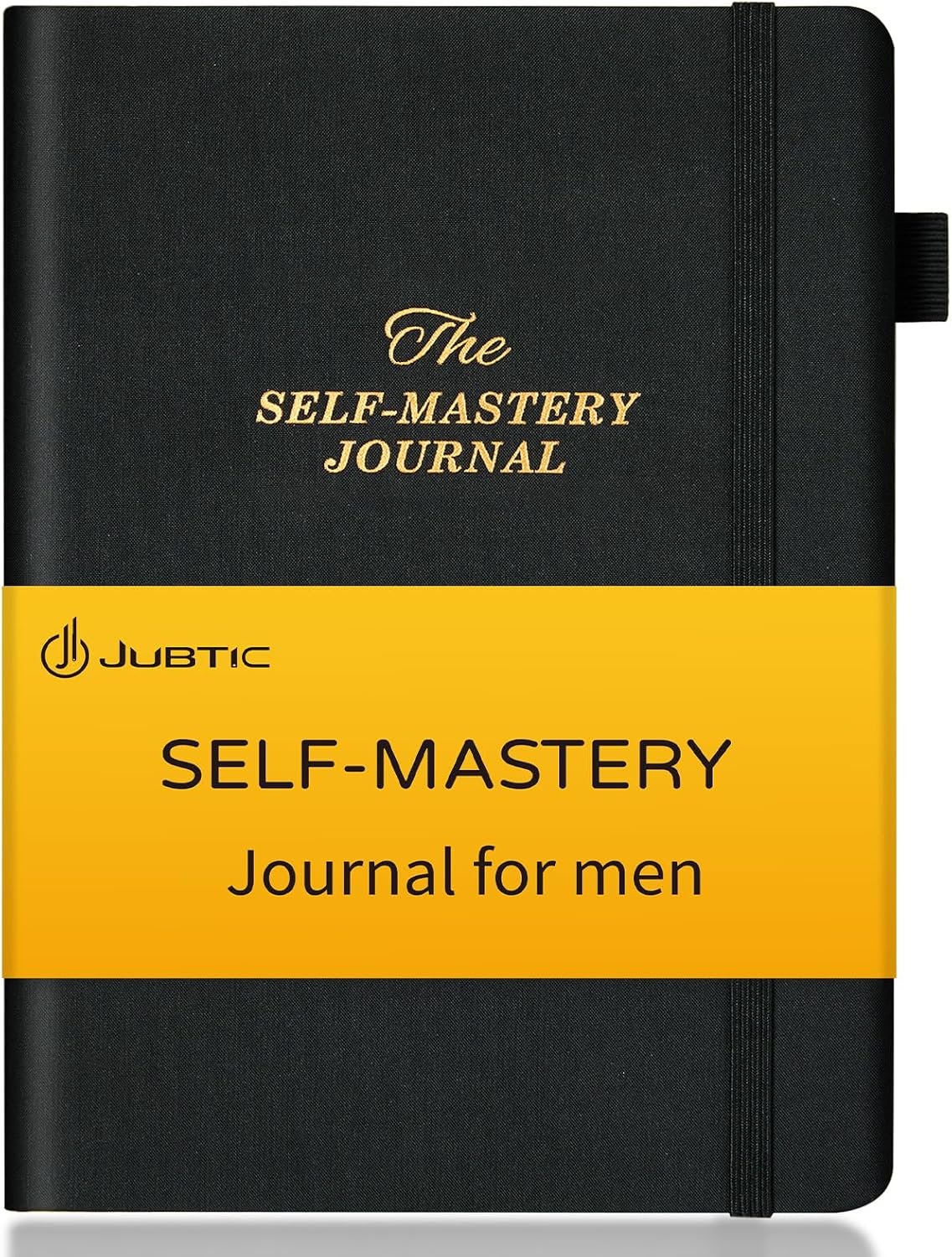 JUBTIC Self-Mastery Journal for Men, Guided Reflection Journal, Black