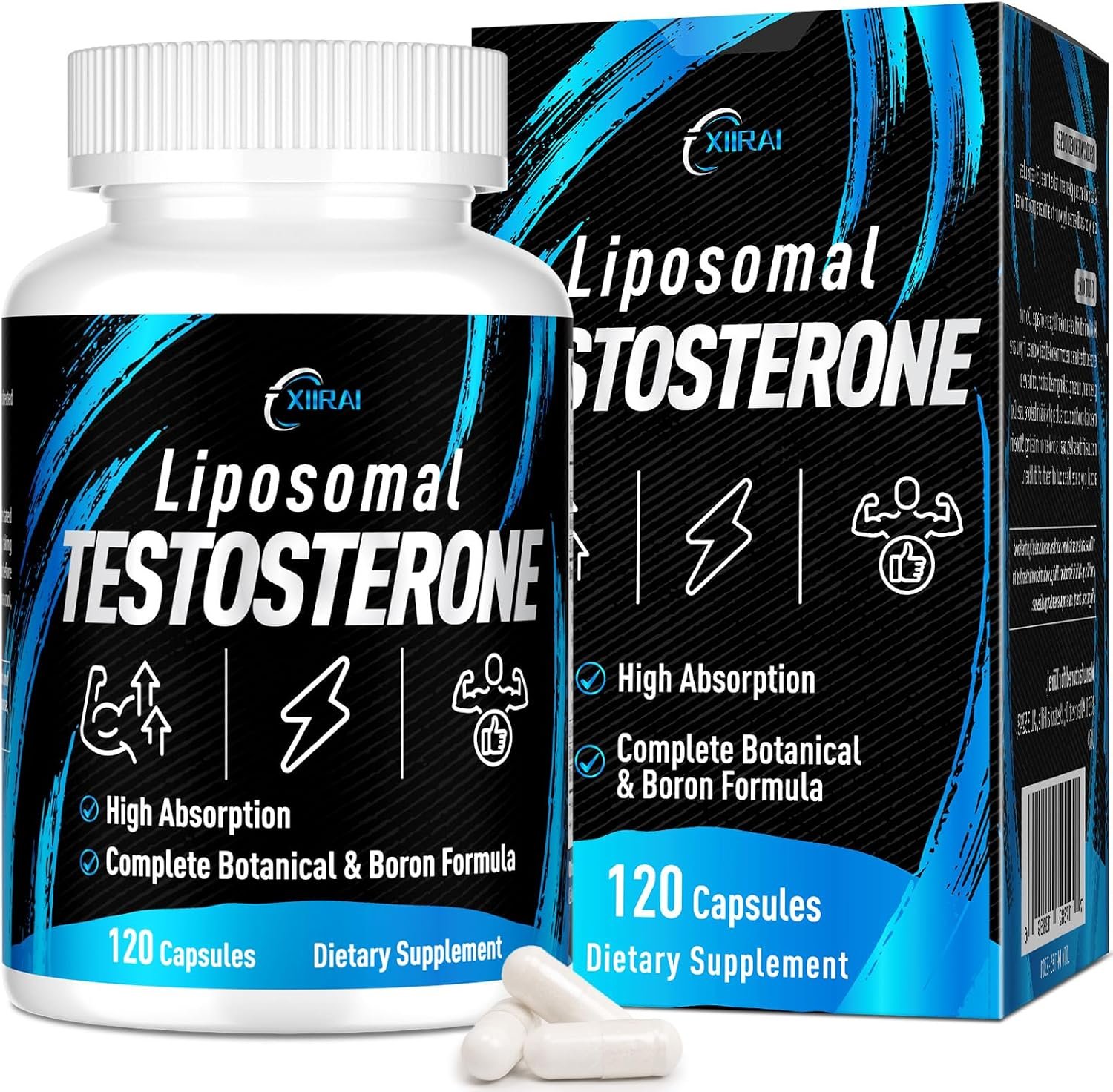 Liposomal Testosterone Booster for Men, Tongkat Ali Testosterone Supplement