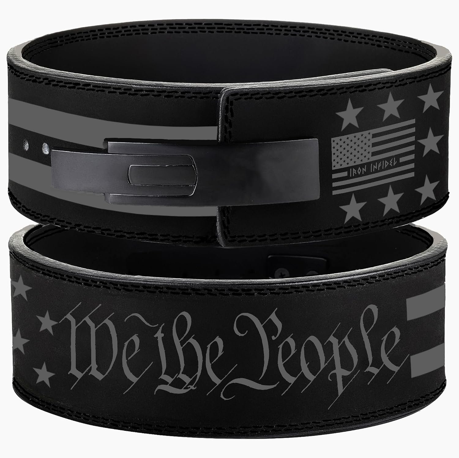 Weight Lifting Belt – Lever Gym Belt for Weightlifting, 10mm Leather Weight Belt for Men – 4 Inches Wide for Support & Stability for Workouts, Powerlifting, Bodybuilding, Fitness & Crossfit