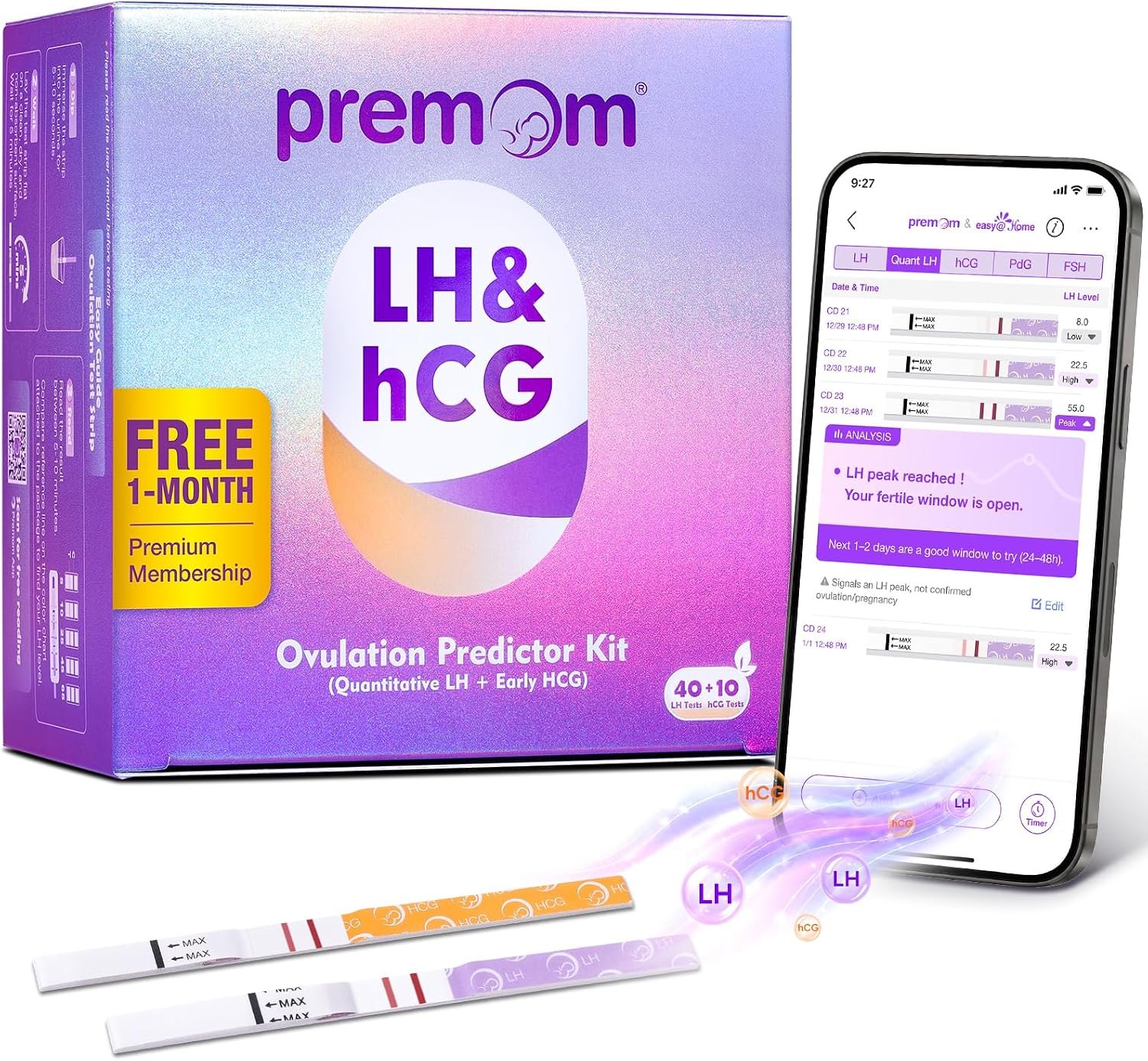Premom Quantitative Ovulation Predictor Kit for Women