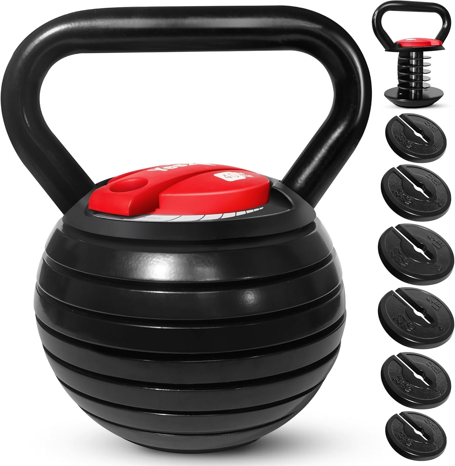 Yes4All Adjustable Kettlebell Set, Strength Training Weights