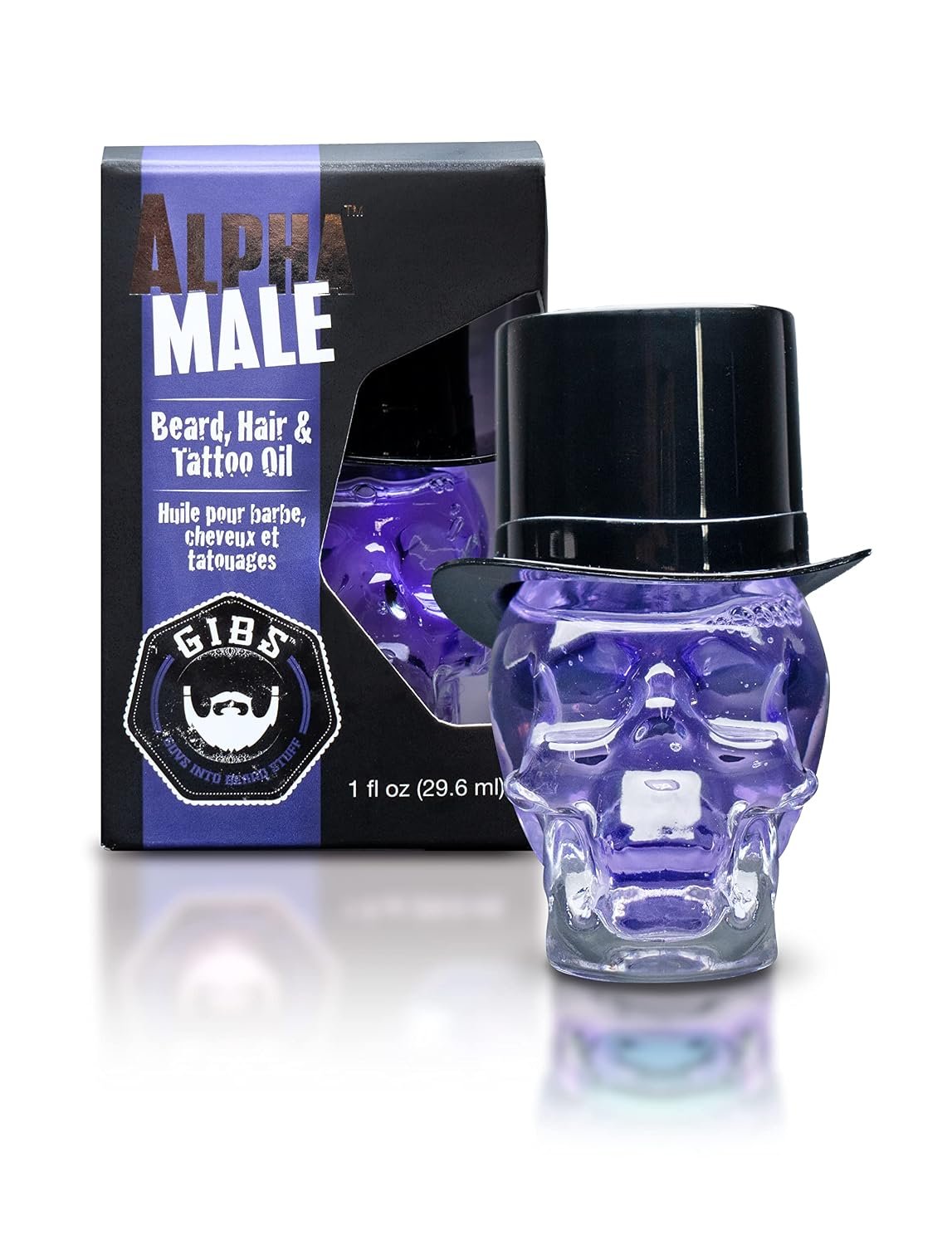GIBS Grooming – Beard, Hair & Tattoo Oil Collectible Glass Bottle